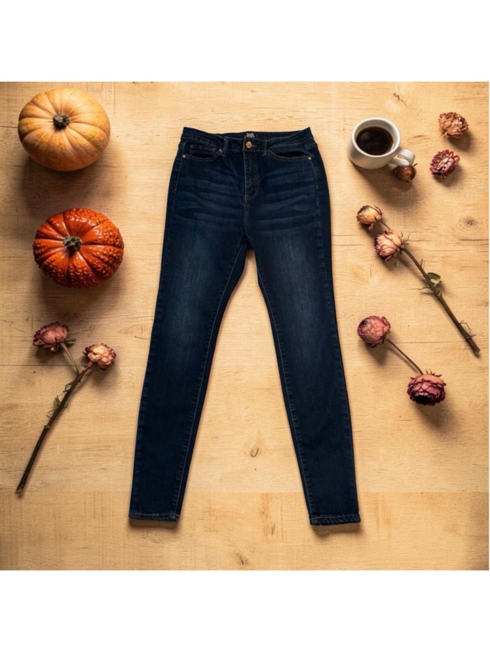 Simple Society Skinny Ankle Jeans Women 9 / 29 Waist Blue Distressed High-Rise - Picture 16 of 16
